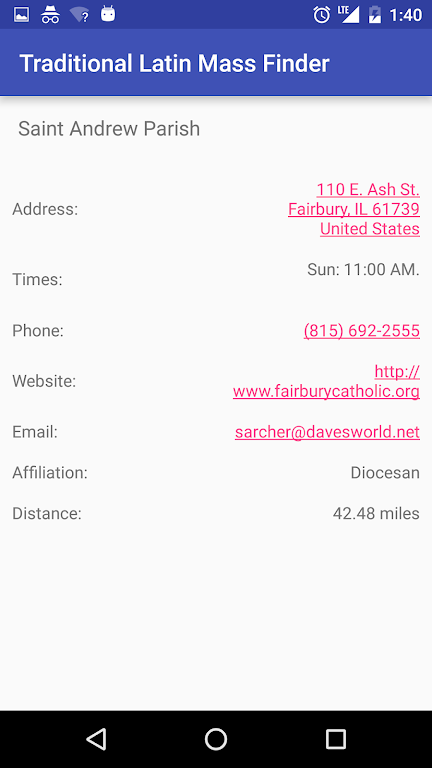 Traditional Latin Mass Finder Screenshot2