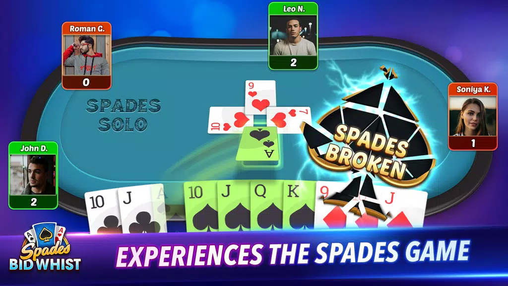 Bid Whist Spades Classic Games Screenshot3