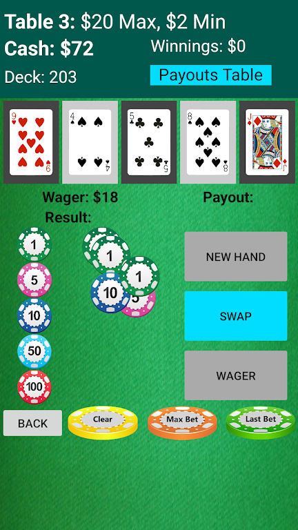 Draw Five! - Five Card Draw Screenshot1