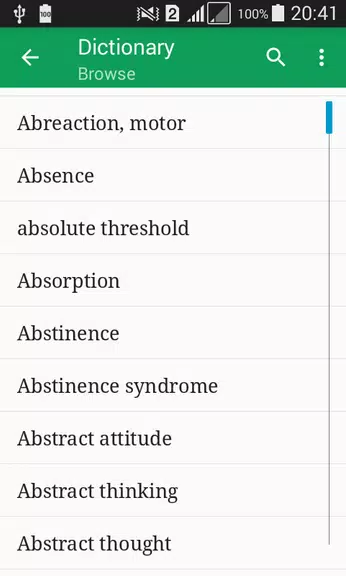 Psychology Dictionary Offline Screenshot1