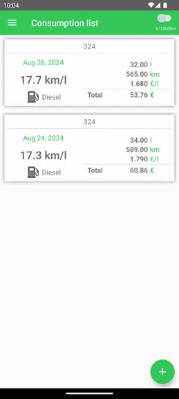 Fuel Consumption Screenshot4