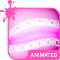 Pink Lace Animated Keyboard APK