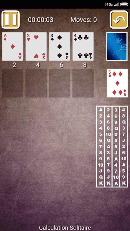 Calculation Solitaire Screenshot1