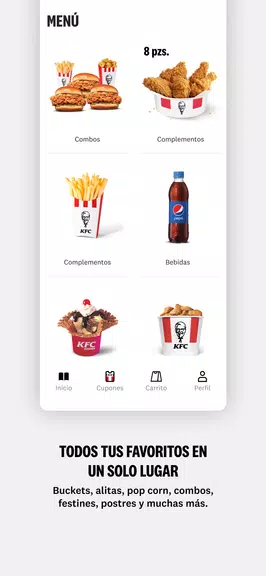 KFC APP - Ec, Co, Cl, Ar y Ve Screenshot4