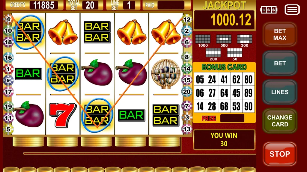 Slot Seven Bingo Screenshot1