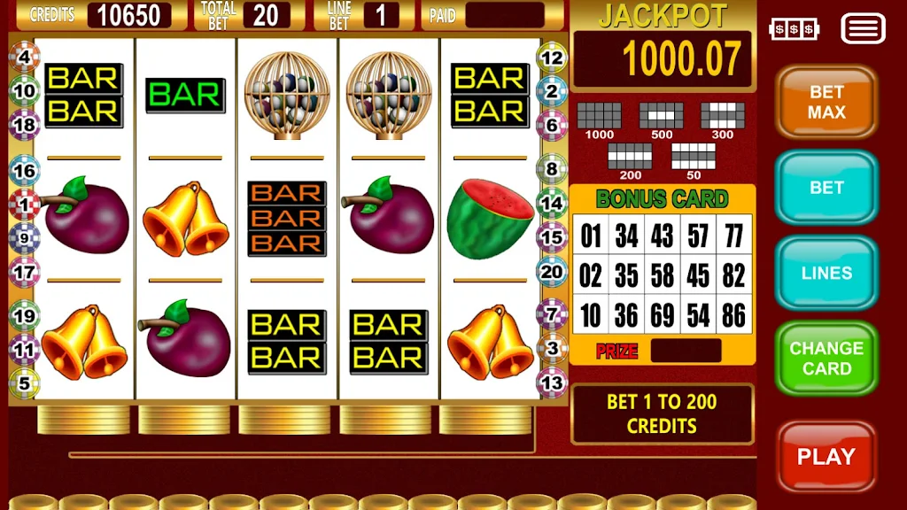 Slot Seven Bingo Screenshot3