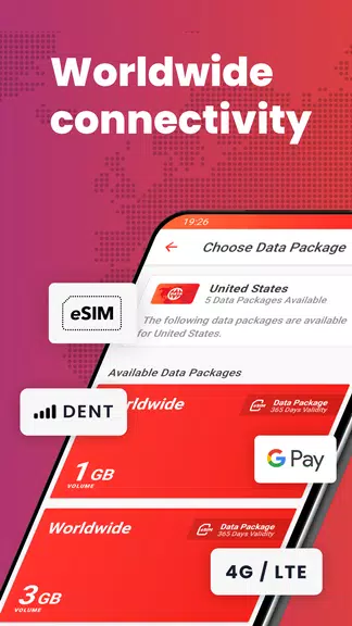 DENT: eSIM Phone Internet Screenshot1