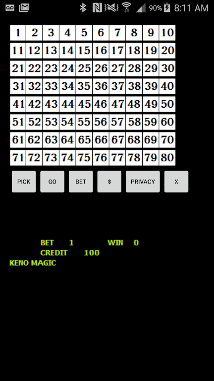 Keno Magic Screenshot1