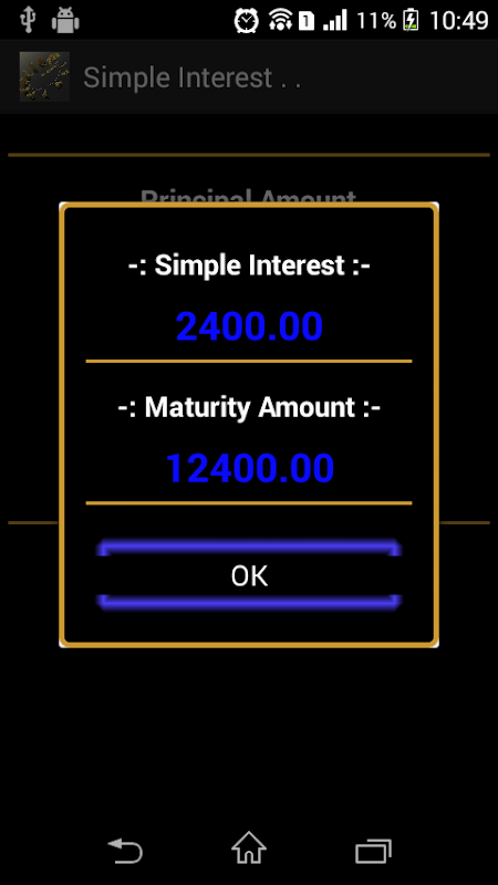 Interest Calculater Screenshot3