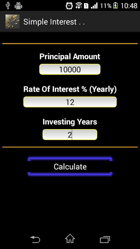 Interest Calculater Screenshot2