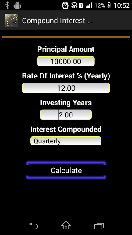 Interest Calculater Screenshot4