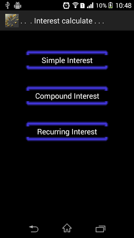 Interest Calculater Screenshot1