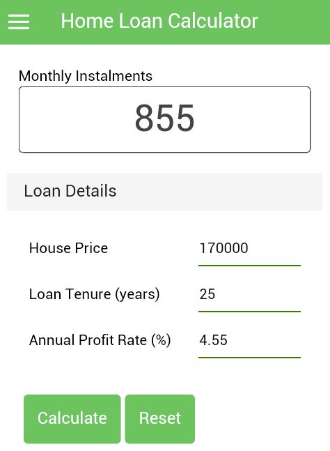 Home Loan Calculator Screenshot2