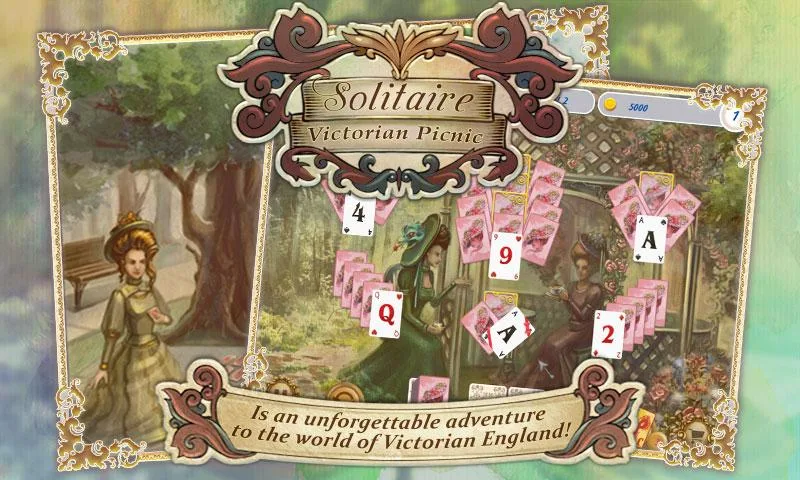 Solitaire Victorian picnic Screenshot1