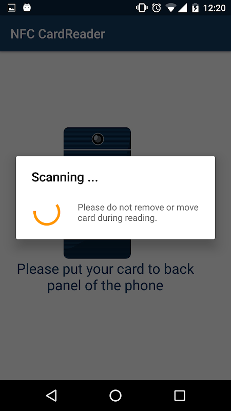 CreditCard NFC Reader Screenshot2
