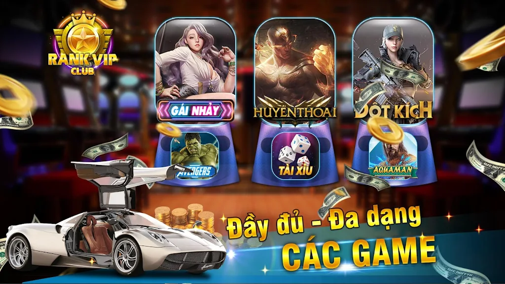 Rank Vip Club - Cổng Game Nổ Hũ Đỉnh Cao Screenshot1