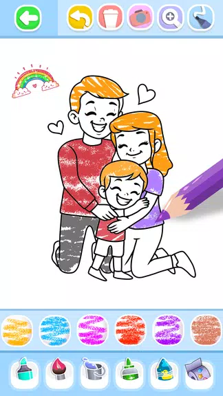 Family Love Coloring Book Screenshot4