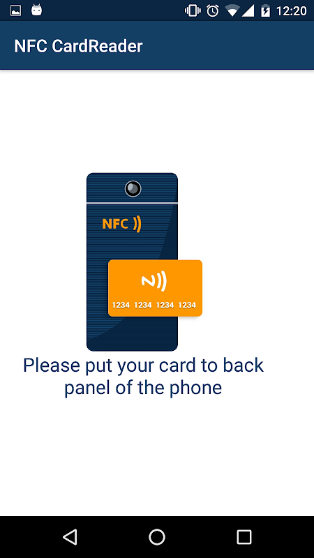 CreditCard NFC Reader Screenshot1