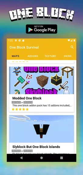 Map One Block Survival - block Screenshot1