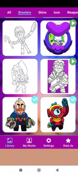 Coloring Book of Brawl S. Fans Screenshot2