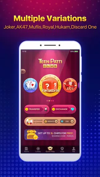 Teen Patti Club - TPC - India Poker with Friends Screenshot1