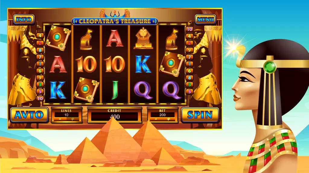 Cleopatras Treasures Slot Screenshot2