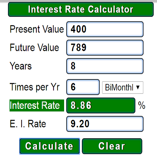 Interest Rate Calculator Screenshot3