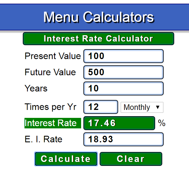 Interest Rate Calculator Screenshot2