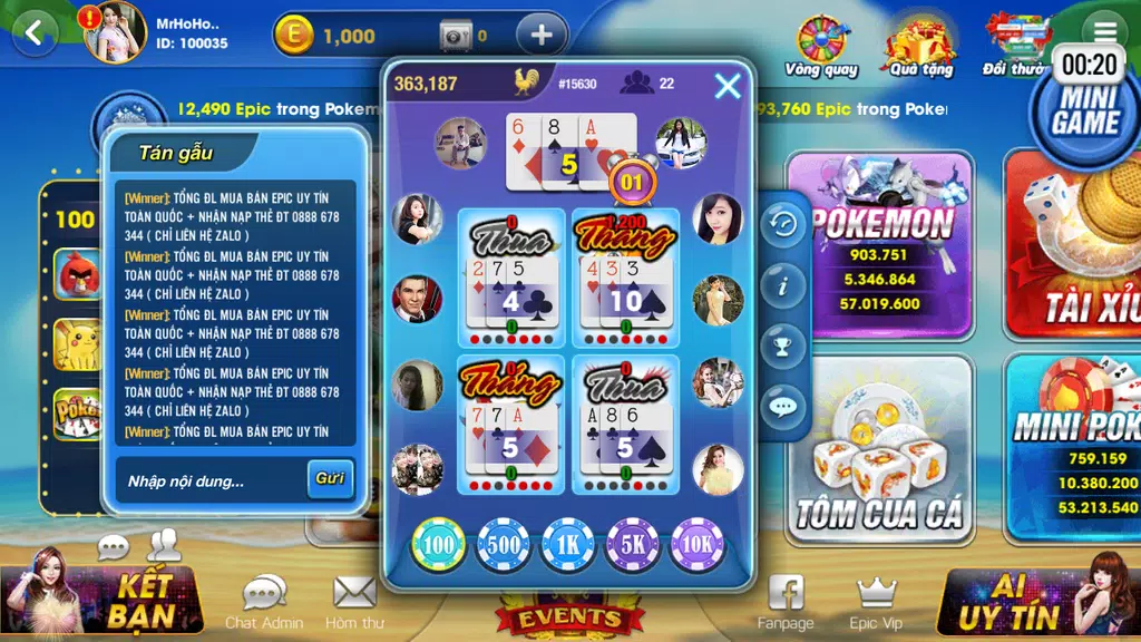 Epic Jackpot Tài Xỉu - Tai Xiu Game Bai Online Screenshot3