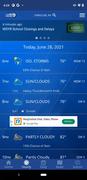 WSYR Storm Team App Screenshot2