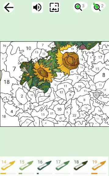 Painting by numbers and puzzle Screenshot1