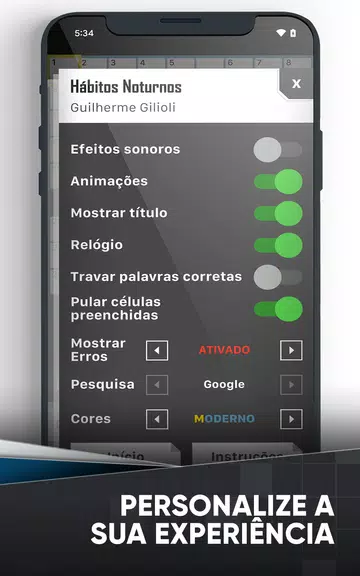 Palavras Cruzadas em Português Screenshot3