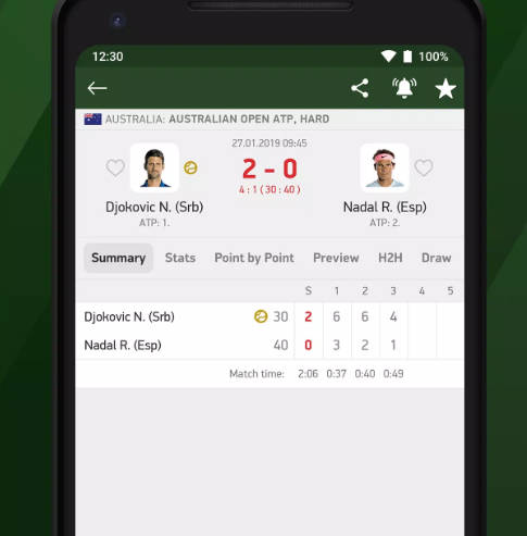 Tennis 24 - tennis live scores Screenshot3