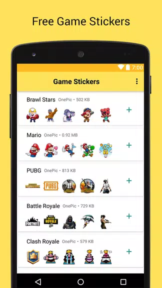 Game Stickers for Whatsapp Screenshot1