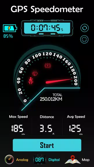 GPS Speedometer HUD Odometer Screenshot2