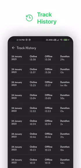 WaTracker: Online Tracker Screenshot2