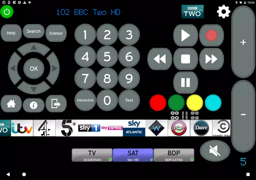 MyAV Sky Q Remote Control Screenshot3