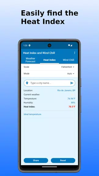 Heat Index and Wind Chill Screenshot2