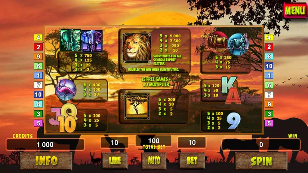 Safari Tour Slot Screenshot2