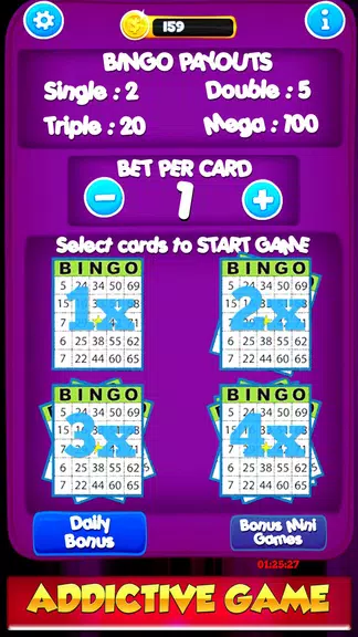 Free Bingo New Cards Game - Vegas Casino Feel Screenshot2