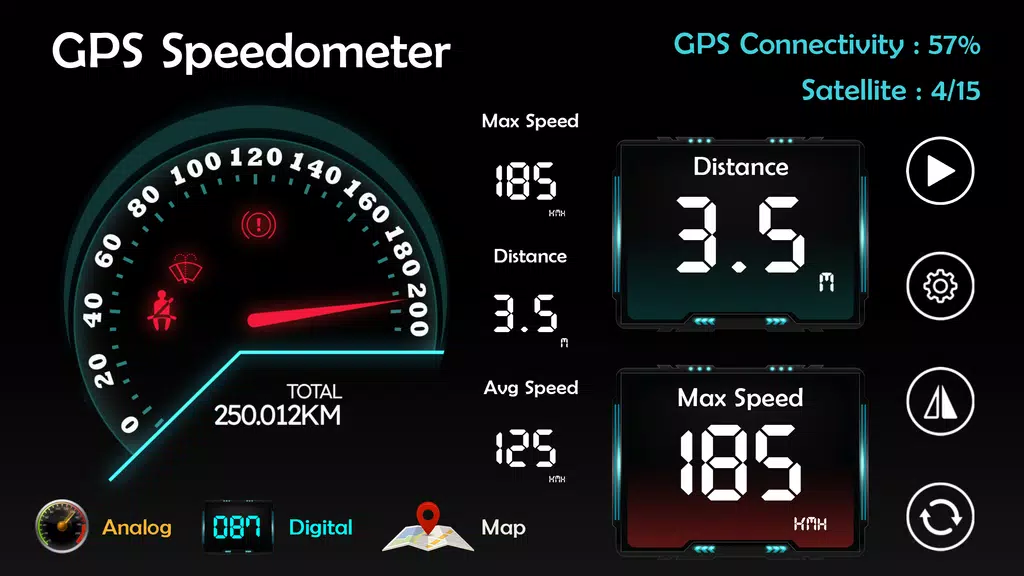 GPS Speedometer HUD Odometer Screenshot4