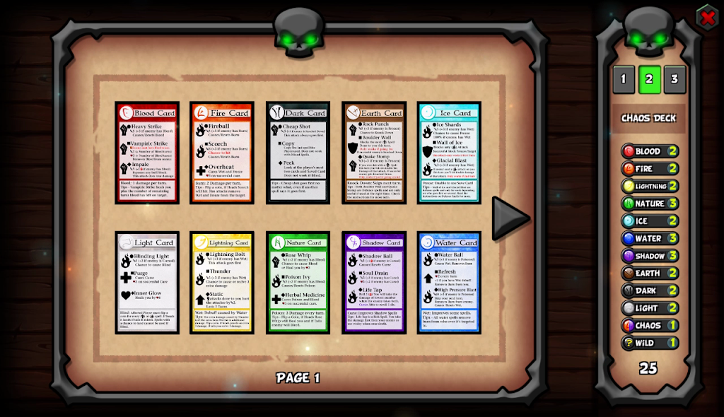 Elements Digital Card Game Screenshot1