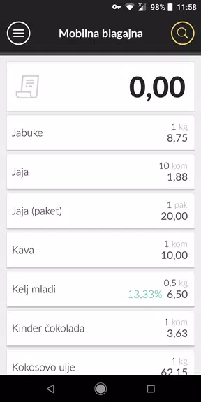 Mobilna fiskalna Screenshot1