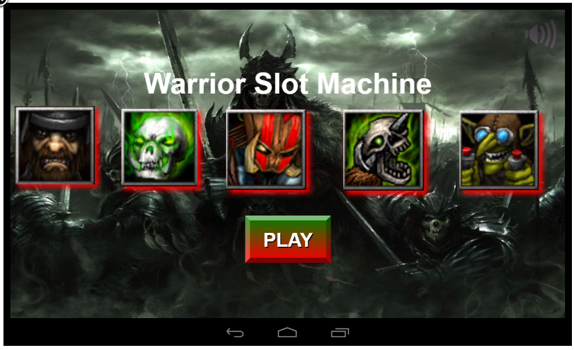 Warrior Slot Machine Screenshot1