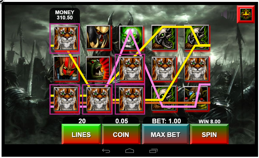 Warrior Slot Machine Screenshot2