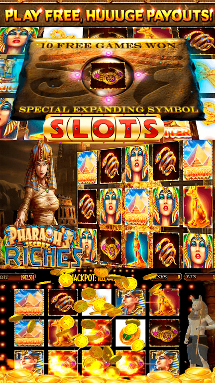 Pharaoh's Secret Casino Online Slot Machine Screenshot3