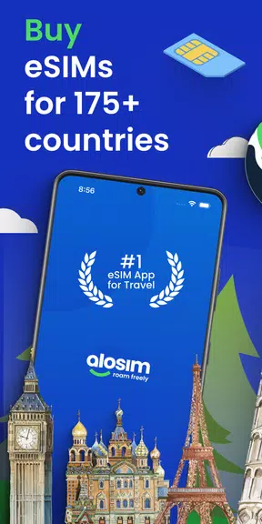 aloSIM - eSIM Travel Sim Card Screenshot1