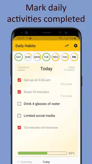 Daily activities tracker Screenshot1