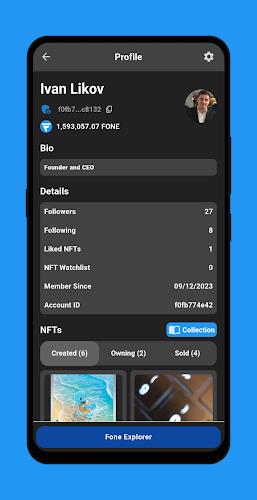 Fone Network AI, Earning, NFTs Screenshot3