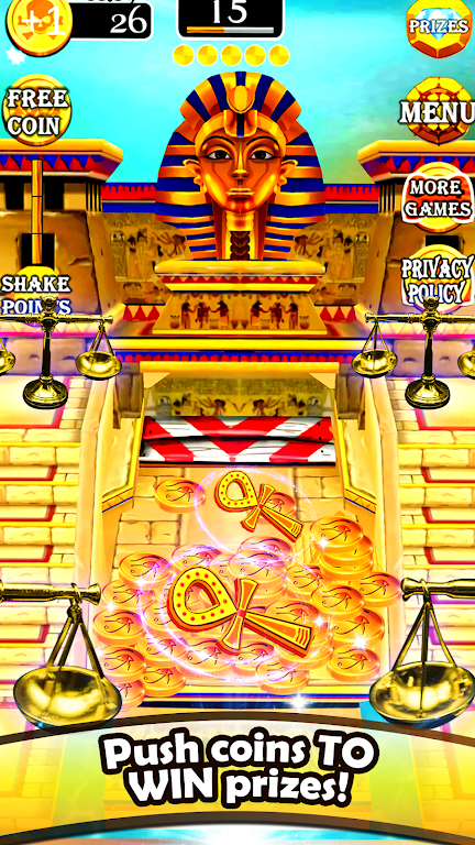 Gold of Queen Cleopatra Egypt - Coin Party Dozer Screenshot2